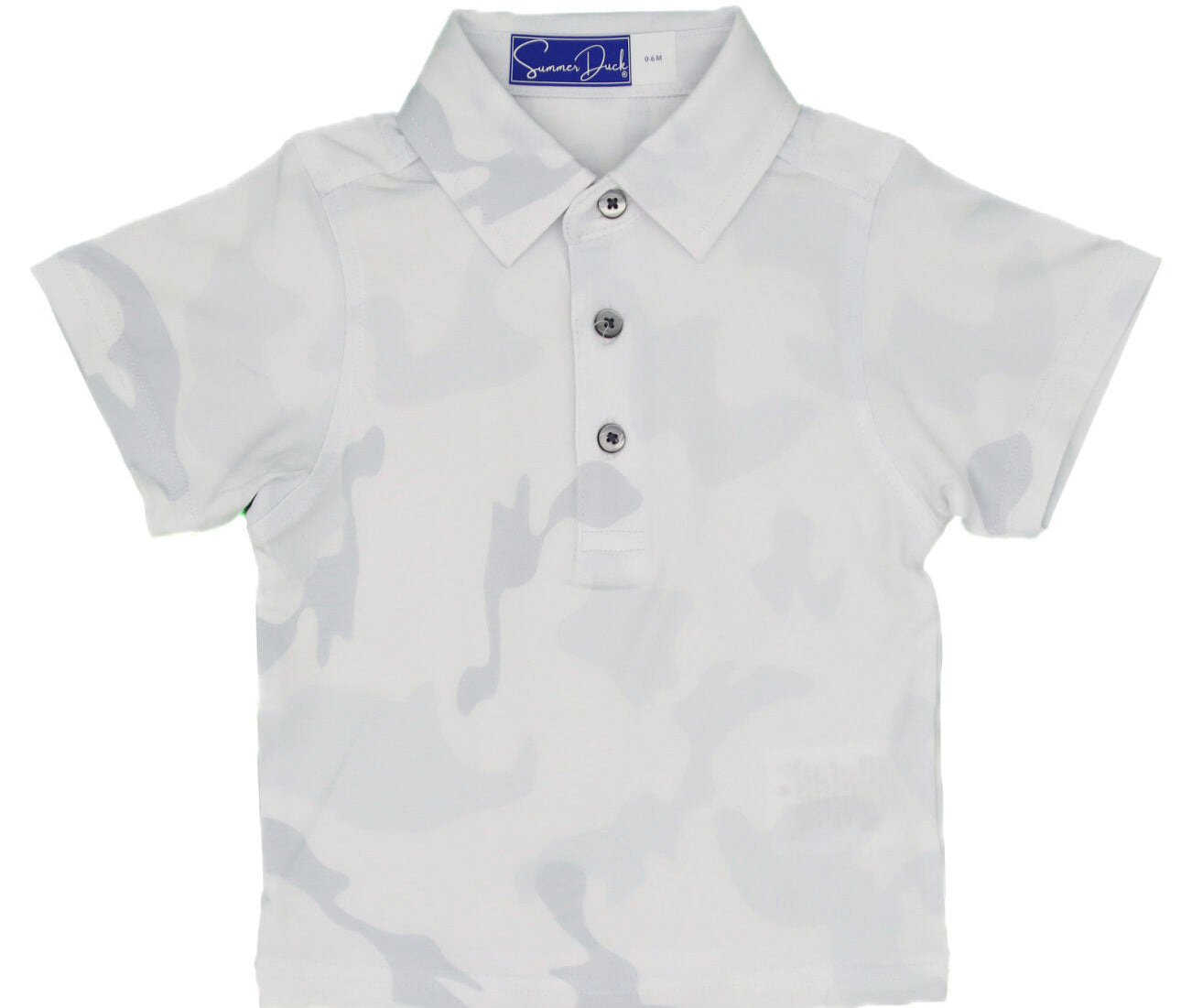 Summer Duck Winter Camo Boys Polo Shirt