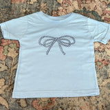 Girls Blue Bow Shirt