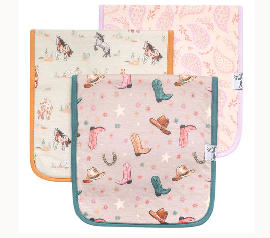 Cheyenne Copper Pearl Premium Burp Cloths