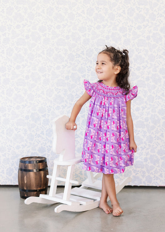 Poppy Kids Glitzy Boots Girls Dress