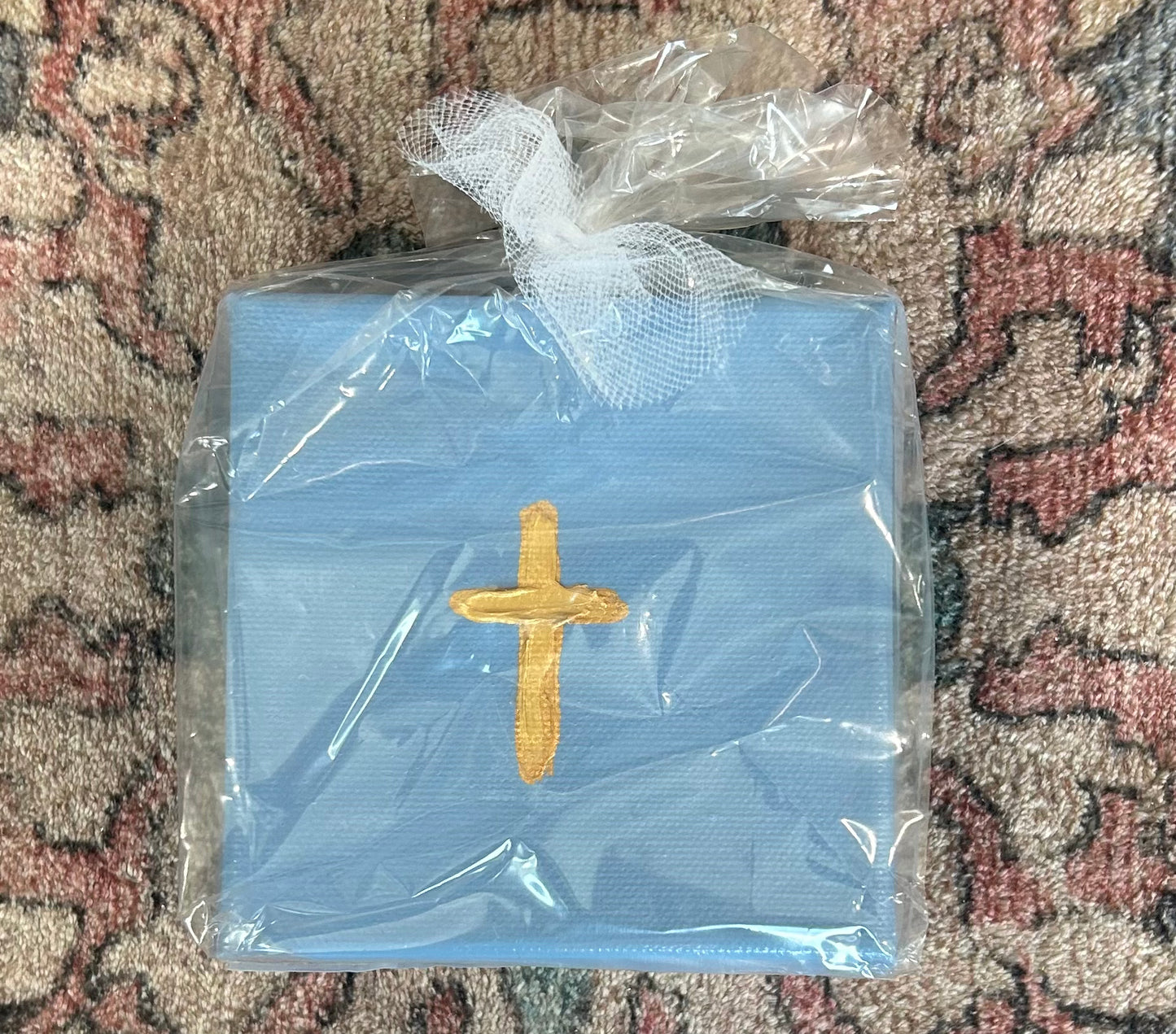 Painted Cross Canvas Gift