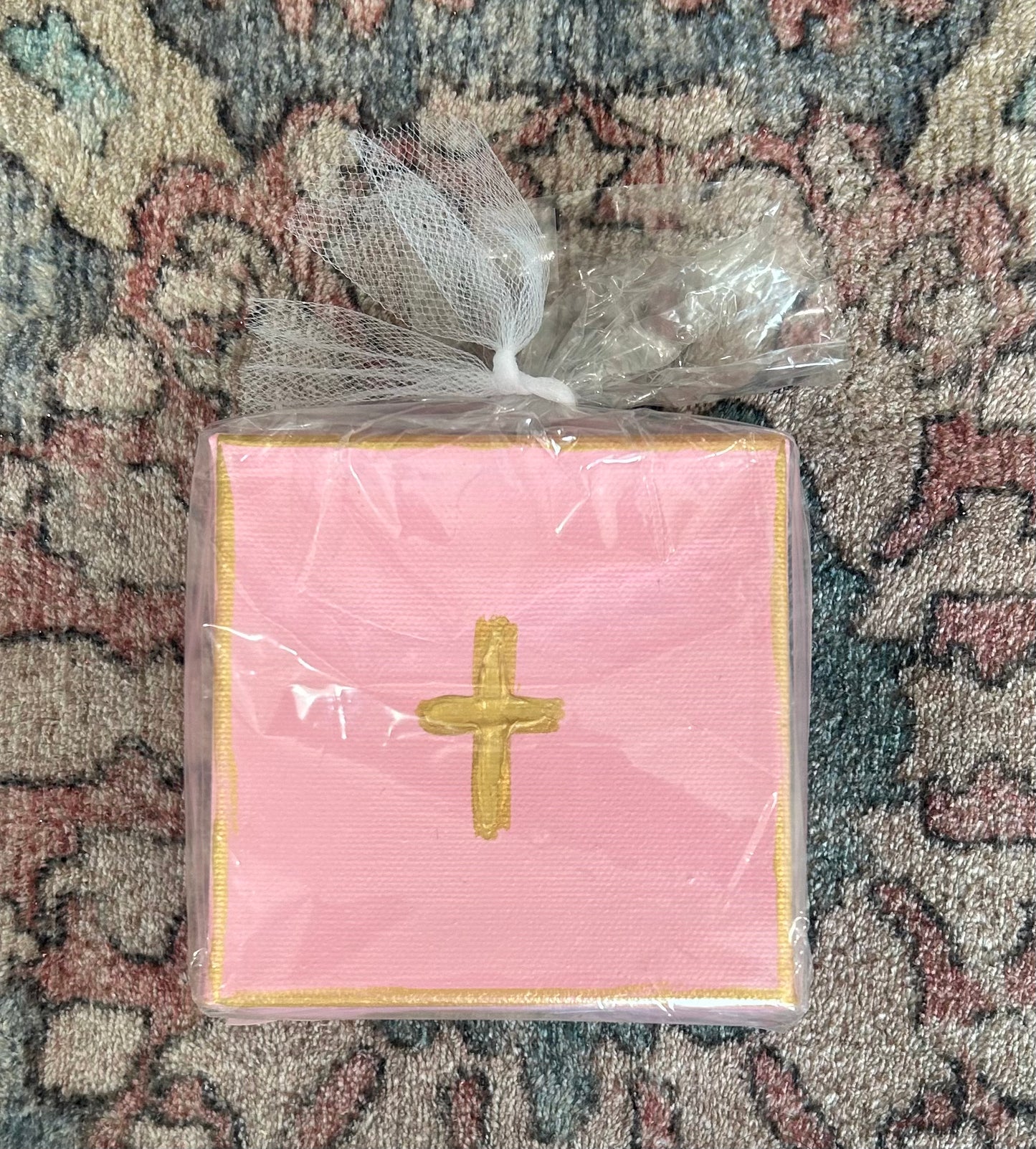 Painted Cross Canvas Gift