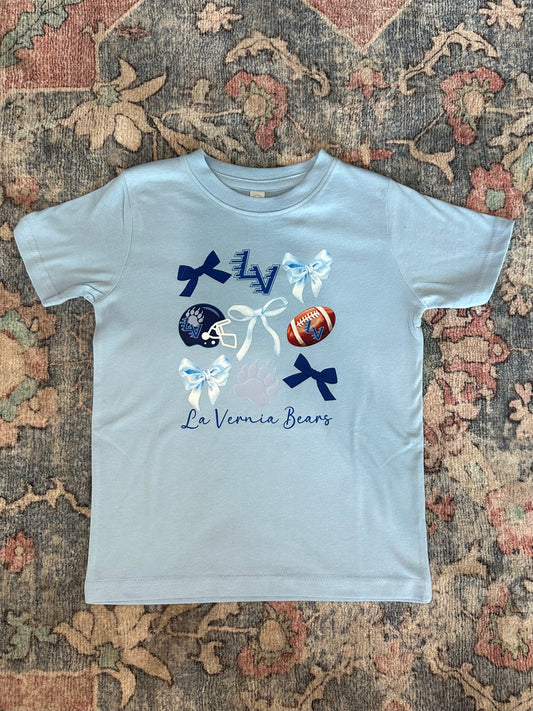 LV La Vernia Bears Bow T Shirt