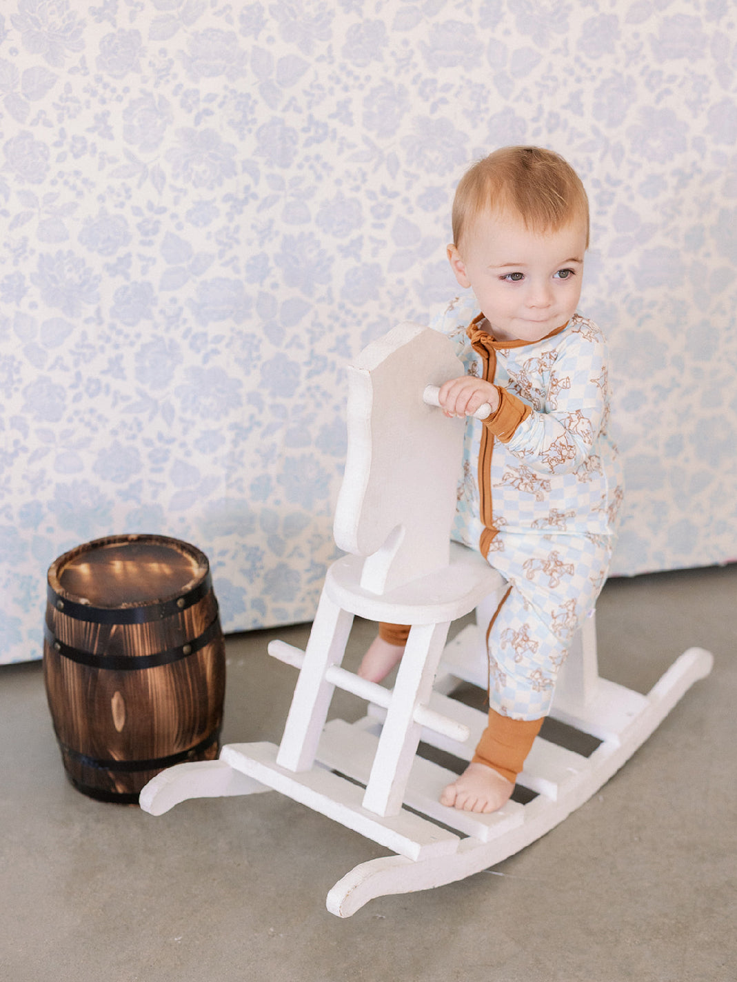 Poppy Kids Cowboy Boys Bamboo Onesie