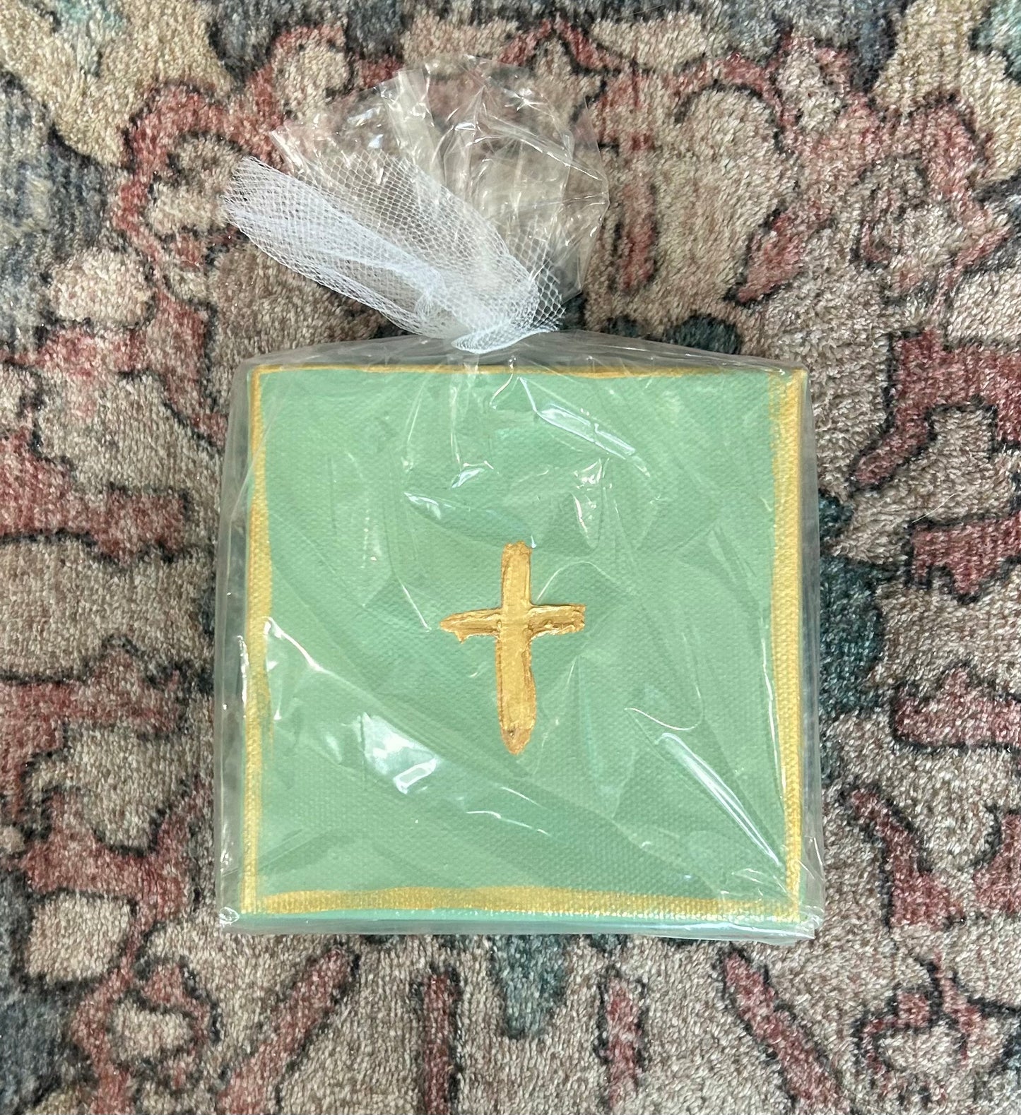 Painted Cross Canvas Gift