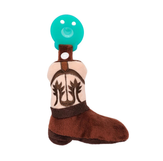 Boot Pacifier Toy & Clip