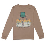 Properly Tied Boys Deer Feeder Walnut Long Sleeve Shirt