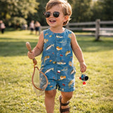 Gone Fishing Shortie Boys Romper