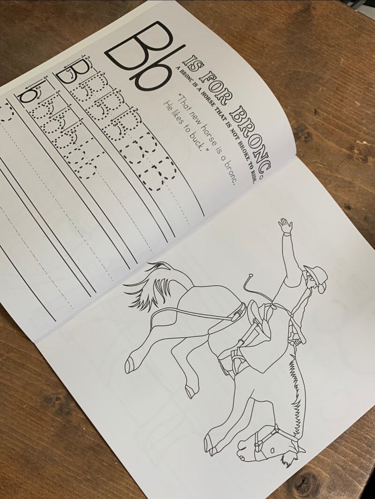 Ranching ABC Workbook/ Alphabet Coloring Book