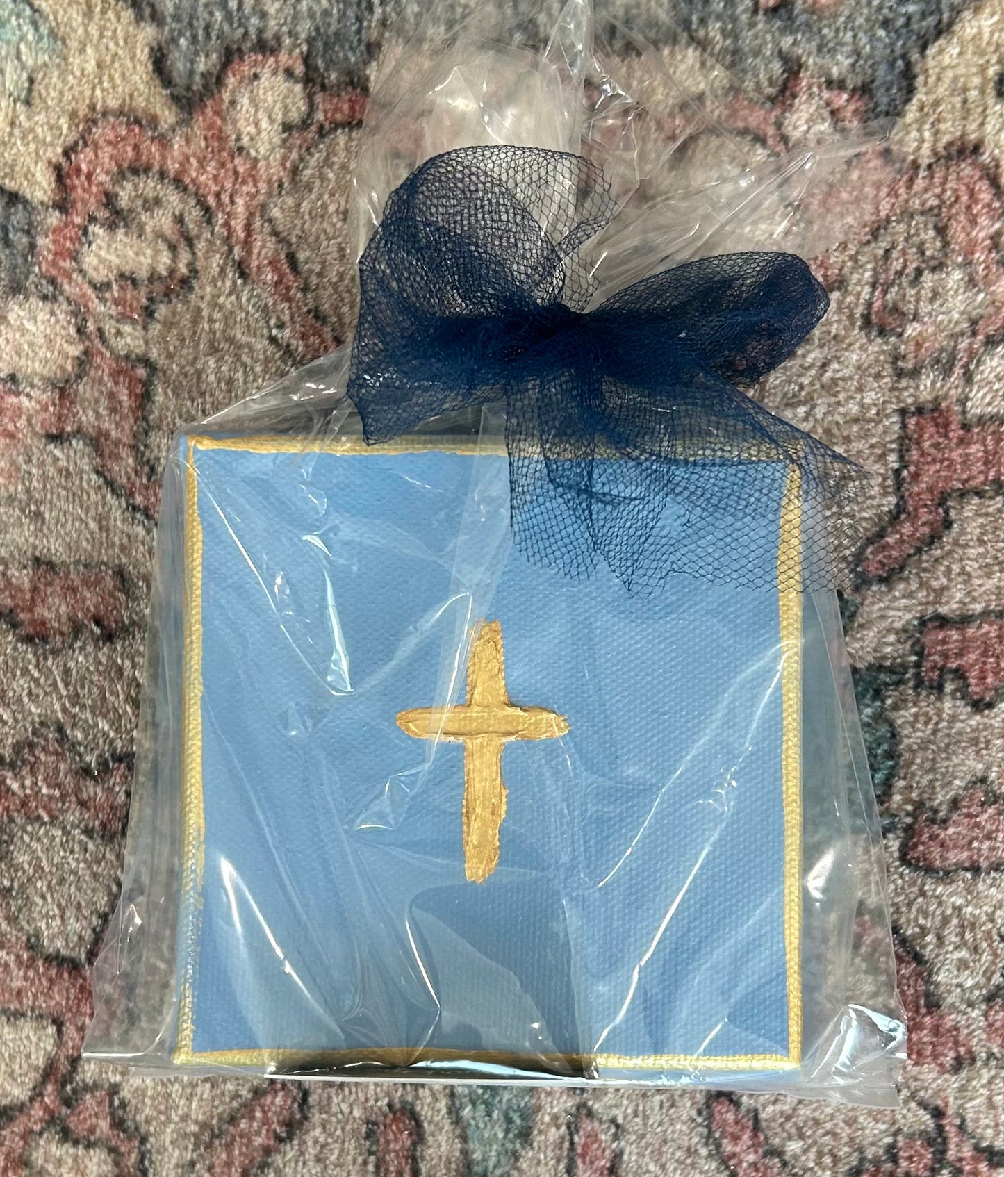 Painted Cross Canvas Gift