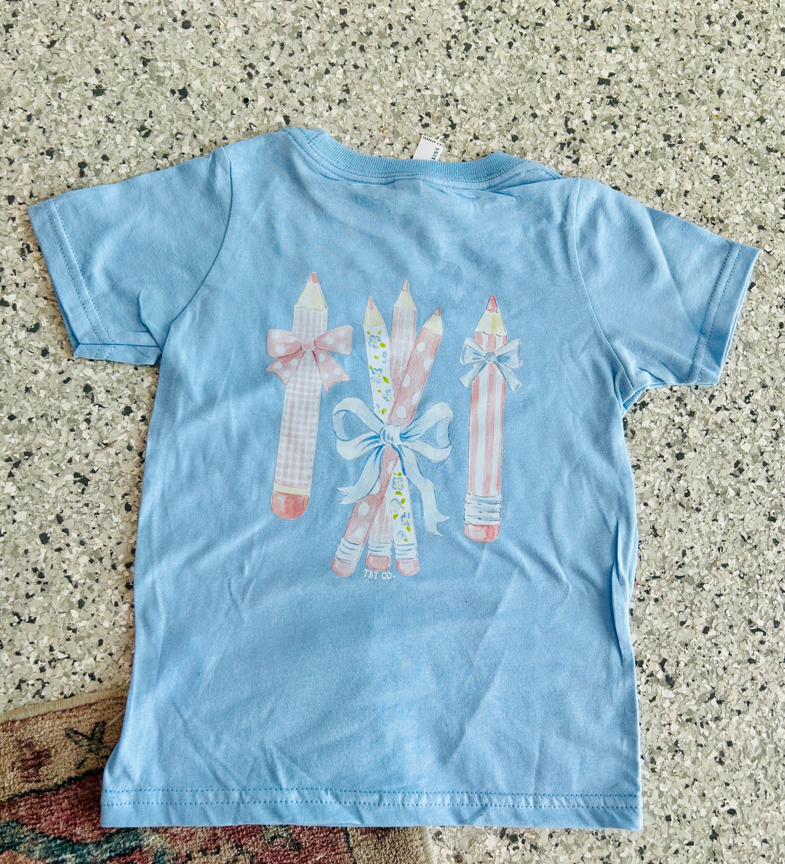 La Vernia Ribbons & Pencils Girls Shirt