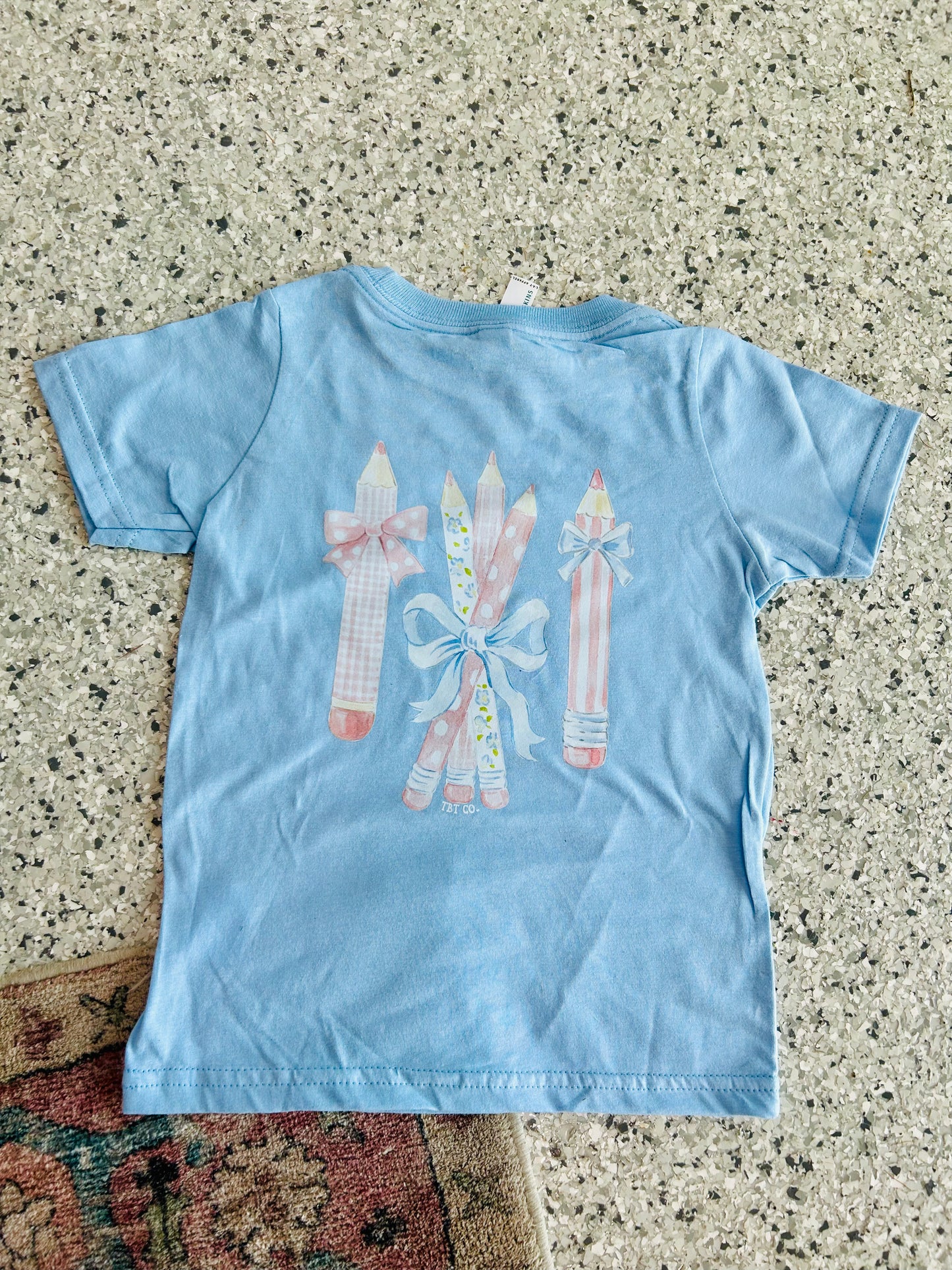 La Vernia Ribbons & Pencils Girls Shirt