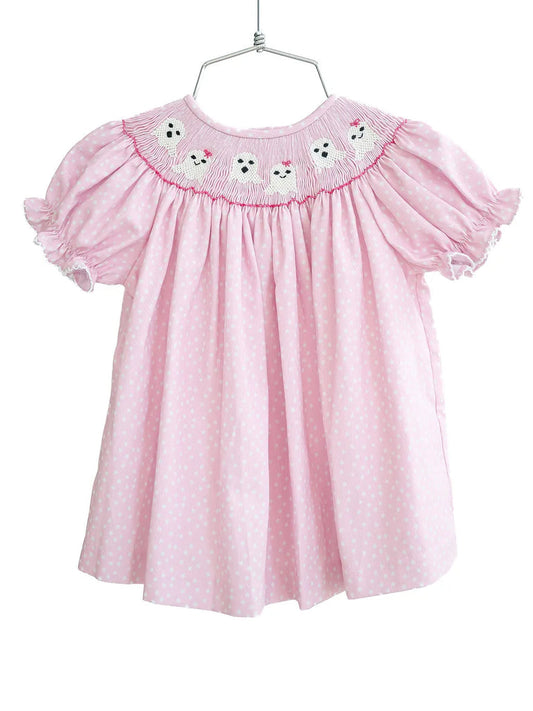 Ruth & Ralph Smocked Girls Ghost Dress
