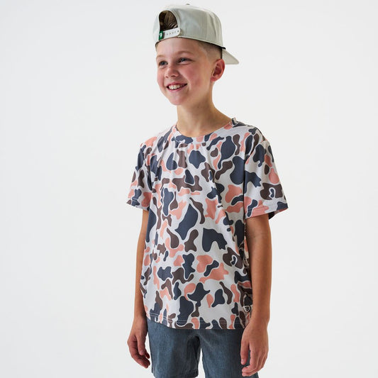 Burlebo Vintage Camo Go To Tee Short Sleeve Boys Shirt