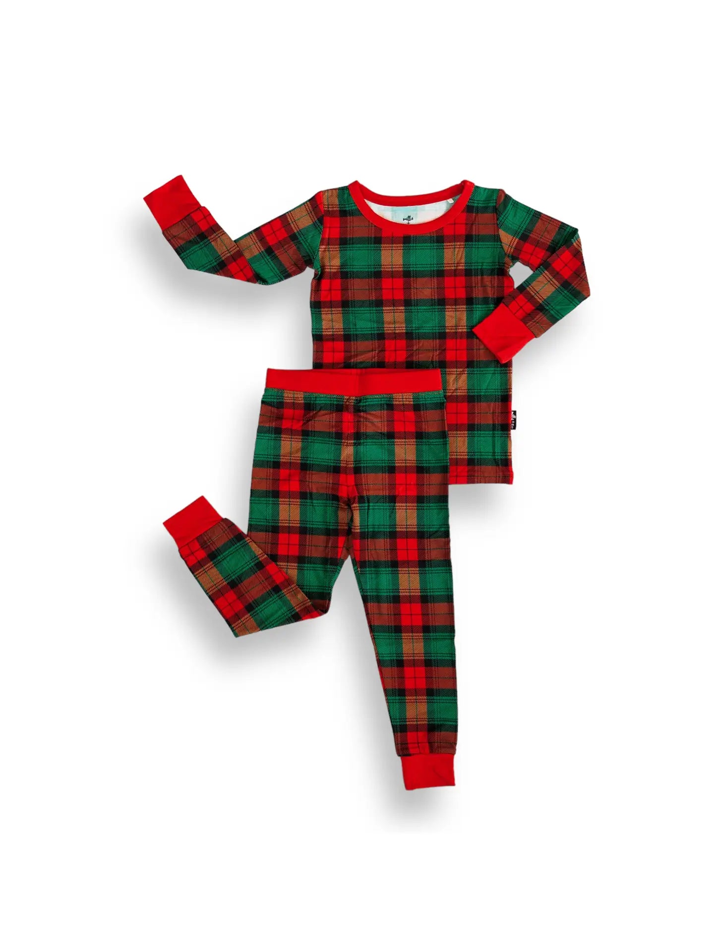 Classic Christmas Plaid Bamboo Two Piece Pajamas