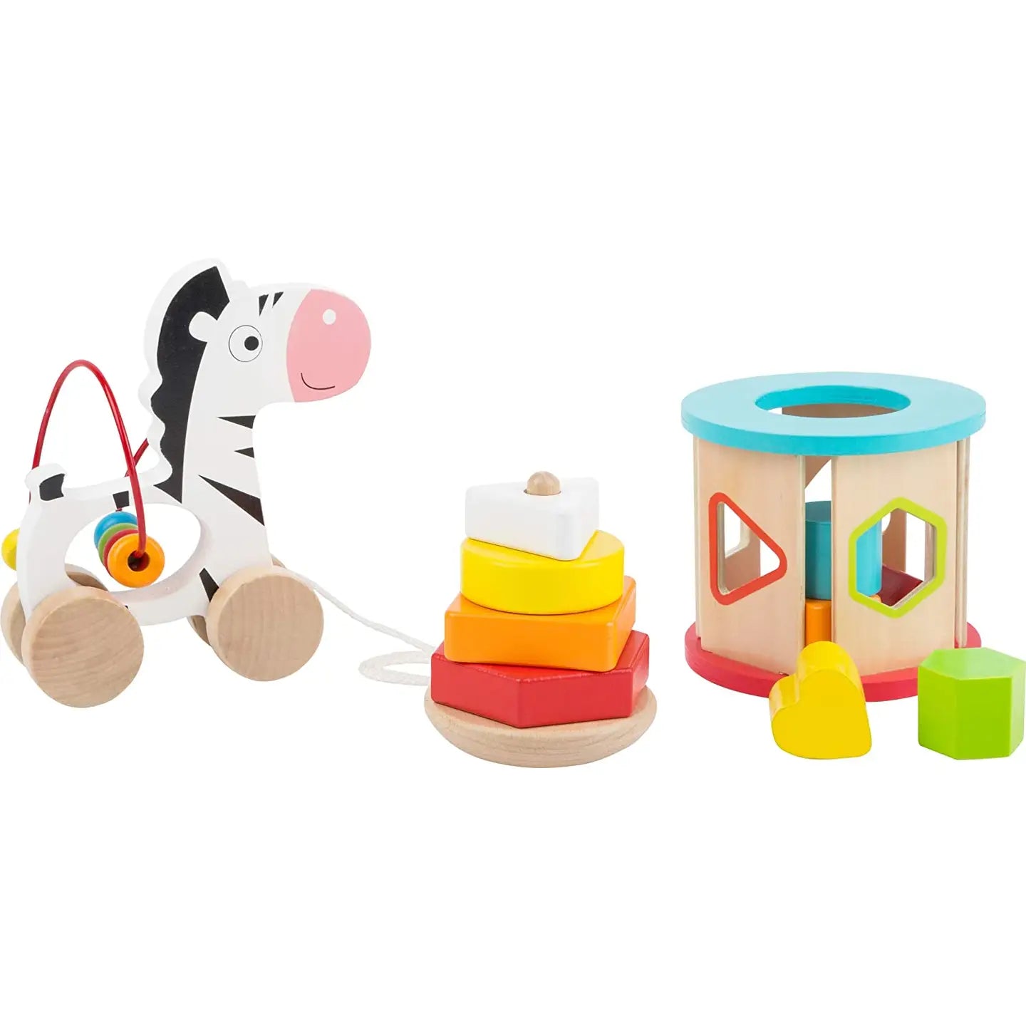 Wooden Blocks 3-in-1 Toy Playset