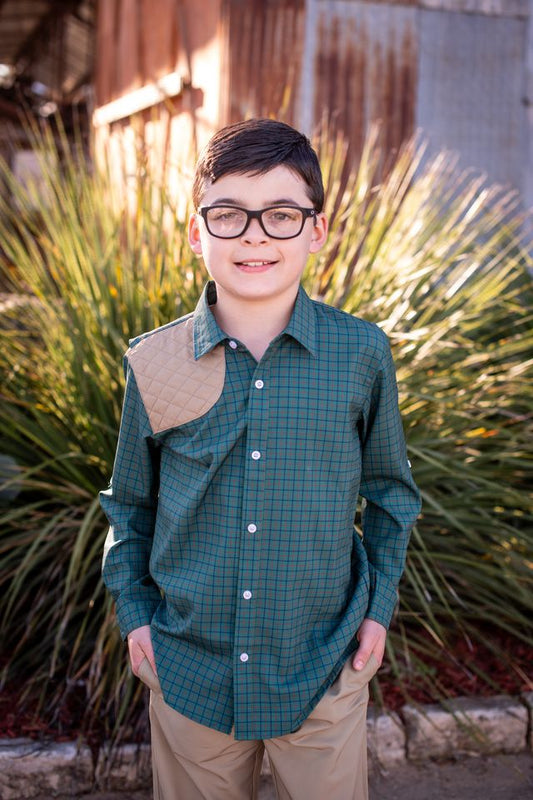 BlueQuail Tattersall Long Sleeve Boys Shirt