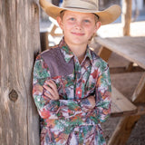 BlueQuail Hill Country Camo Long Sleeve Boys Shirt