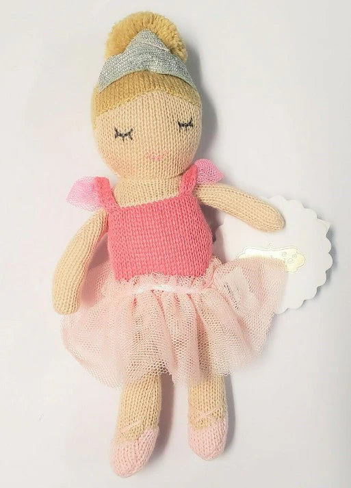 Mudpie Blush Ballerina Rattle