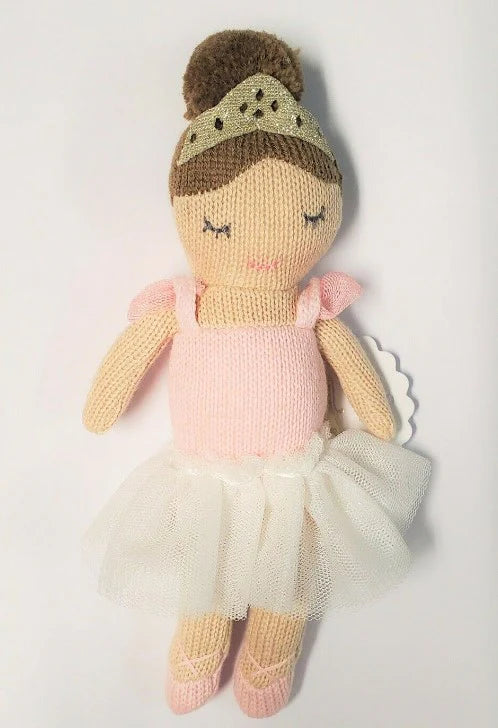 Mudpie Pink Ballerina Rattle