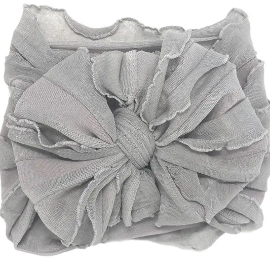 Sterling Ruffle Head Wrap Bow