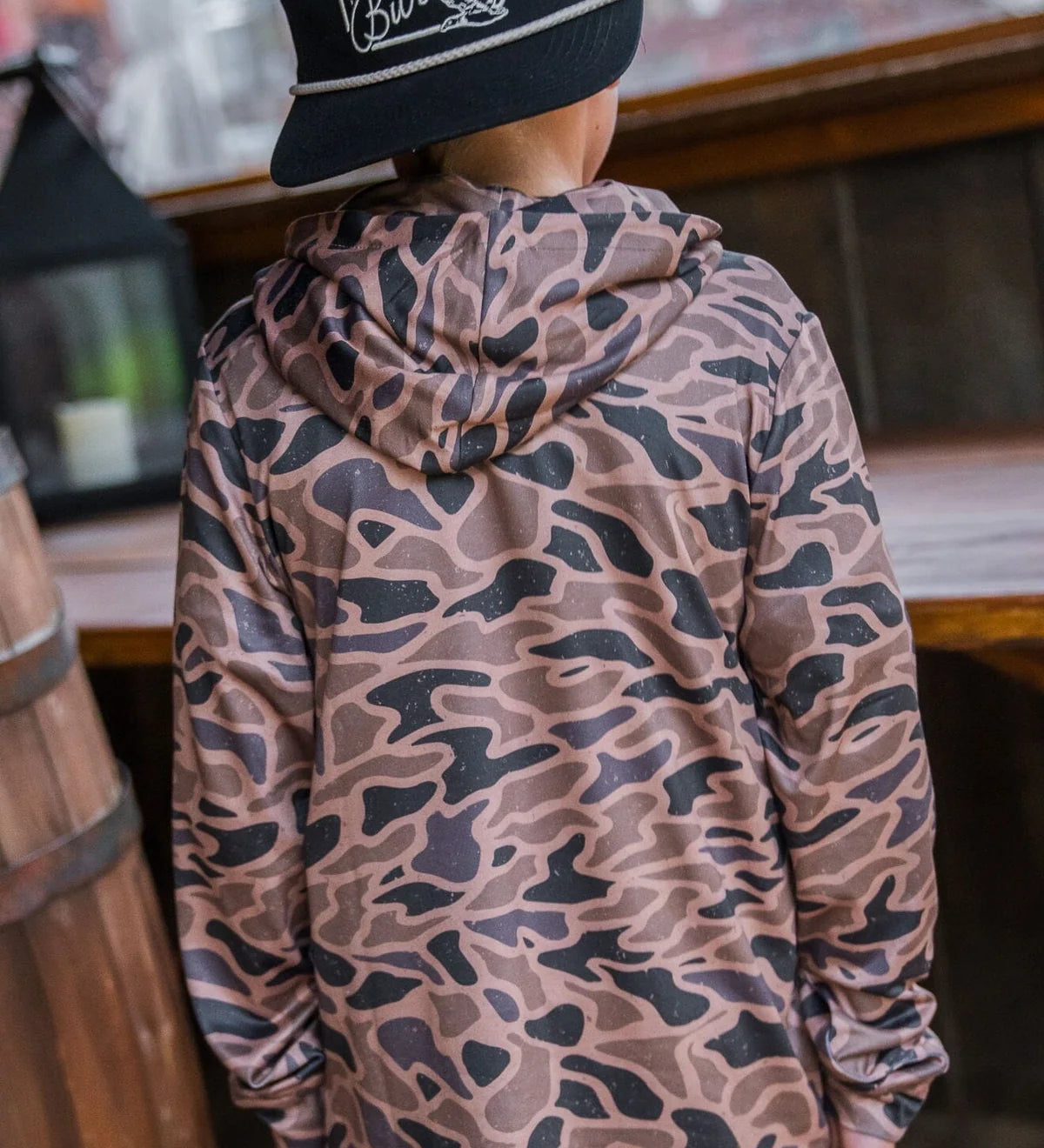 Burlebo Gauge Camo Boys Performance Pullover