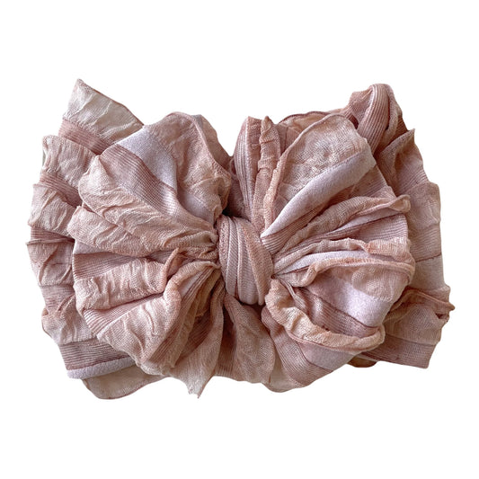 Brulee Ruffle Head Wrap Bow