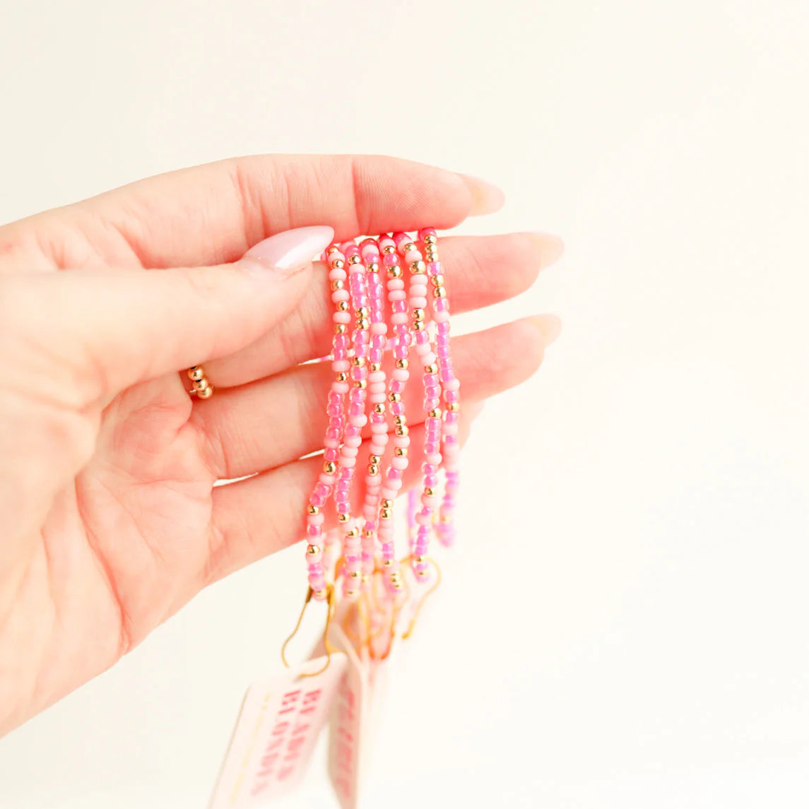 Beaded Blondes- Pink Sprinkle Bracelet