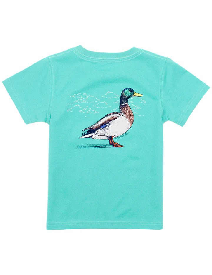 Properly Tied Boys Duck Short Sleeve Soft Green Tee