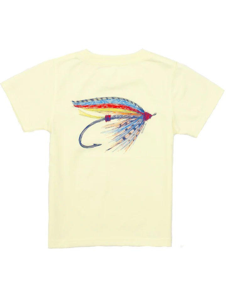 Properly Tied Boys Let It Fly Short Sleeve Light Yellow Tee