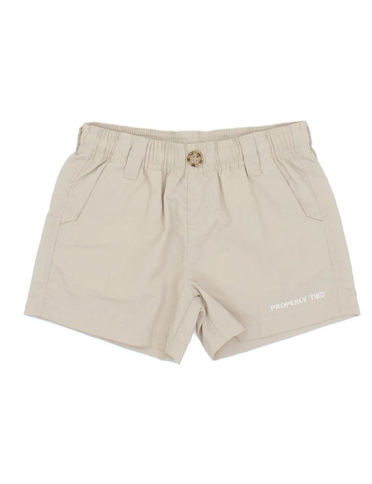 Properly Tied Boys Mallard Khaki Shorts