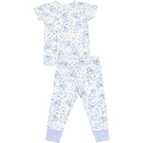 Angel Dear Girls Baby Veronical Floral Short Sleeve Loungewear Set Two Piece Pajamas