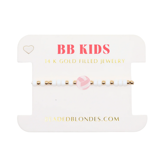 Beaded Blondes Volleyball Sprinkle Bracelet (Kids Size)