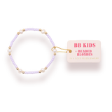 Beaded Blondes Pastel Lilac Pearl Bracelet (Kids Size)