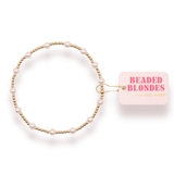 Beaded Blondes June Pearl Bracelet (Kids Size)