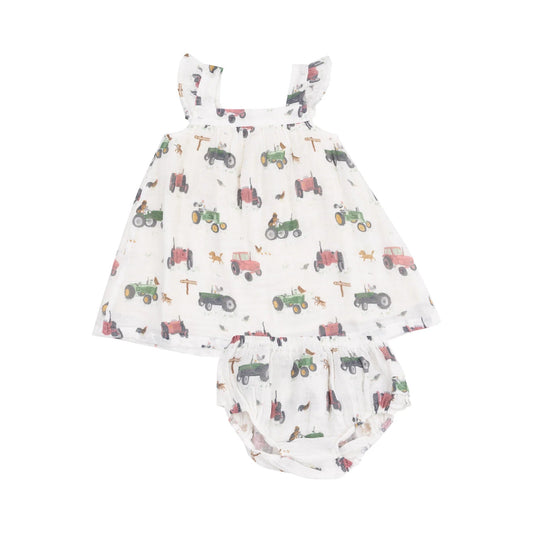 Angel Dear Girls Tractors And Friends Sun Dress