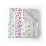 Ida Mae Lynette Patchwork Stripe Baby Blanket