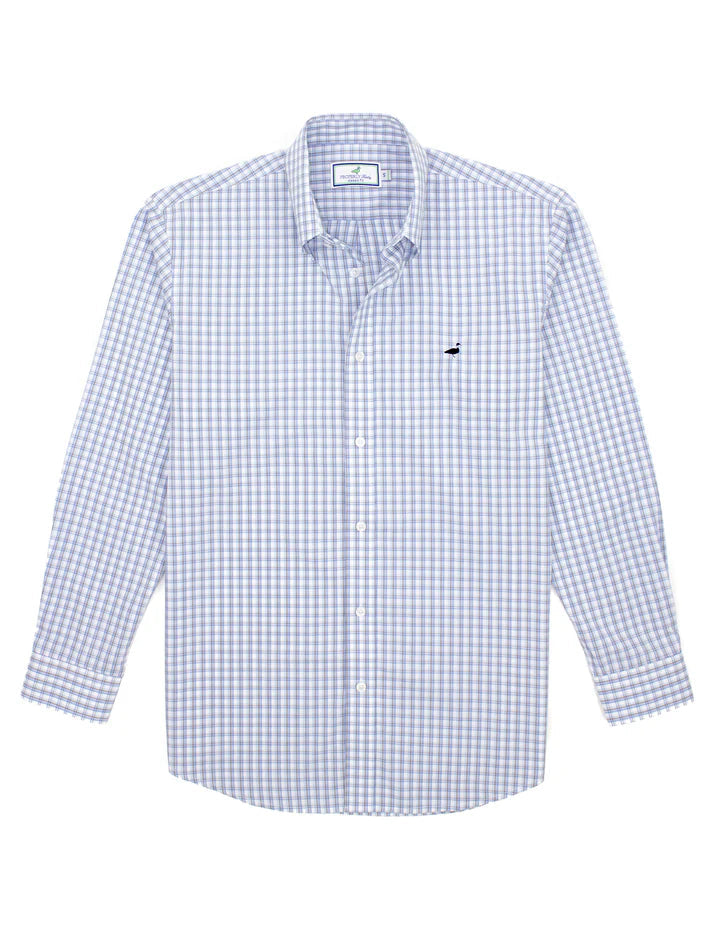 Properly Tied Boys Seasonal Button Up Shirt- Slate Lake