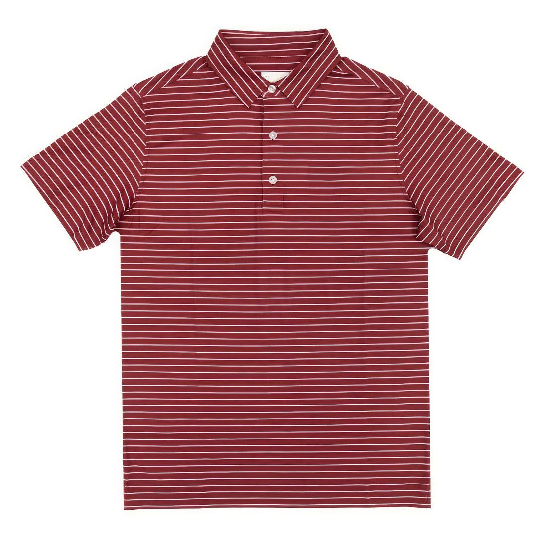 Summer Duck Mens Daddy & Me Maroon Perfromance Polo Shirt