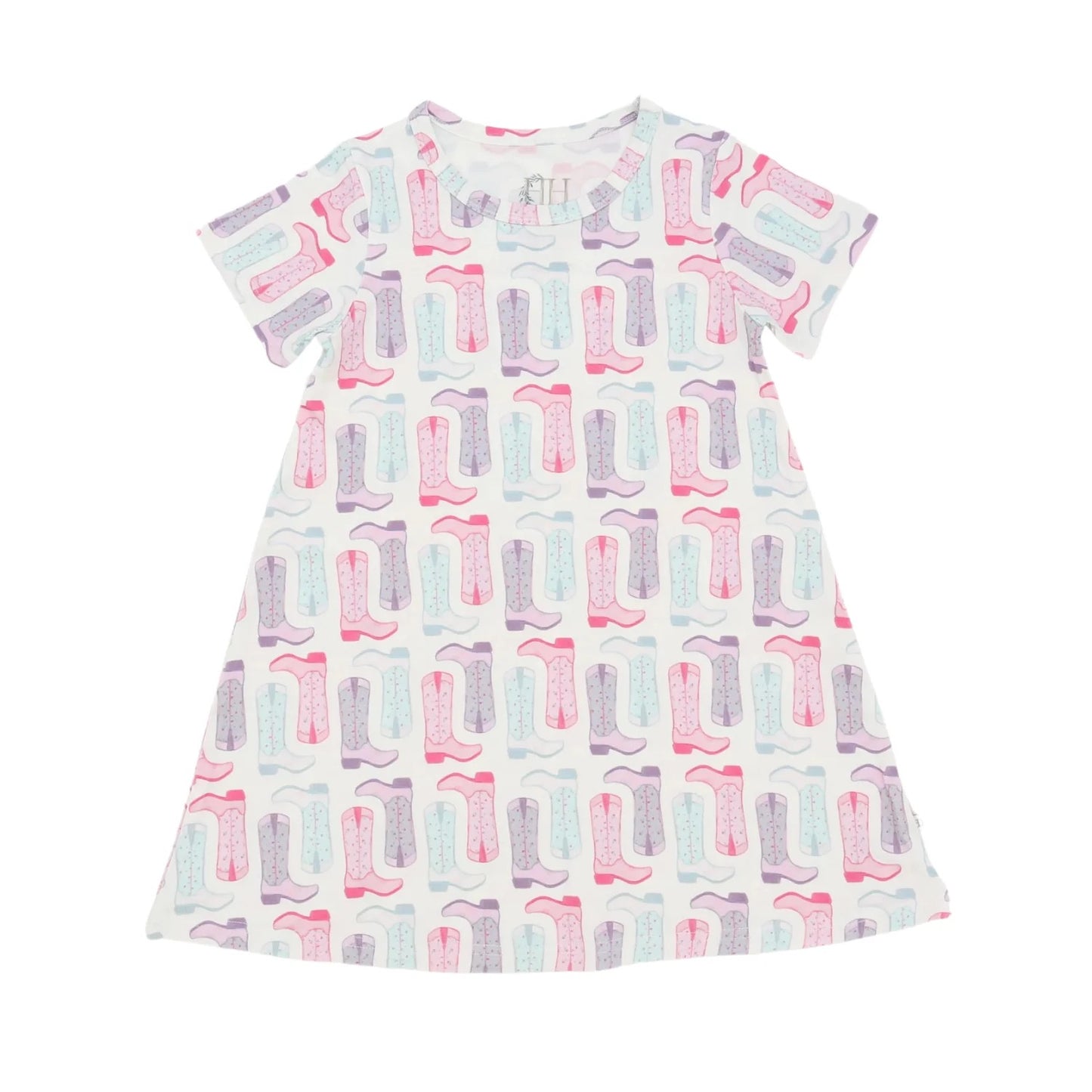 Hamner Hill x Petite Paloma Tulip Boots Bamboo Girls Dress