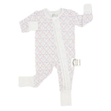 Hamner Hill Ribbons & Bows Ruffle Girls Bamboo Onesie