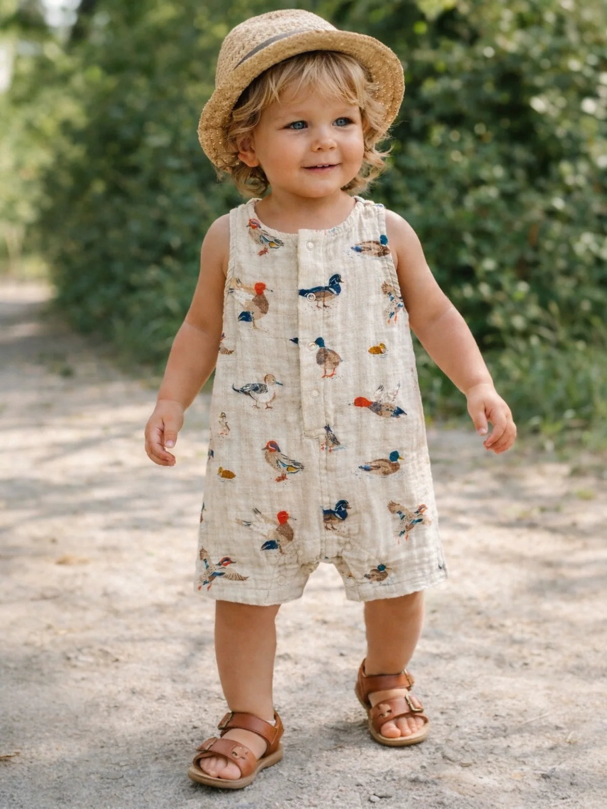 Duck Shortie Boys Romper