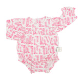 Hamner Hill Girls Pink Cowgirl Boots Bubble