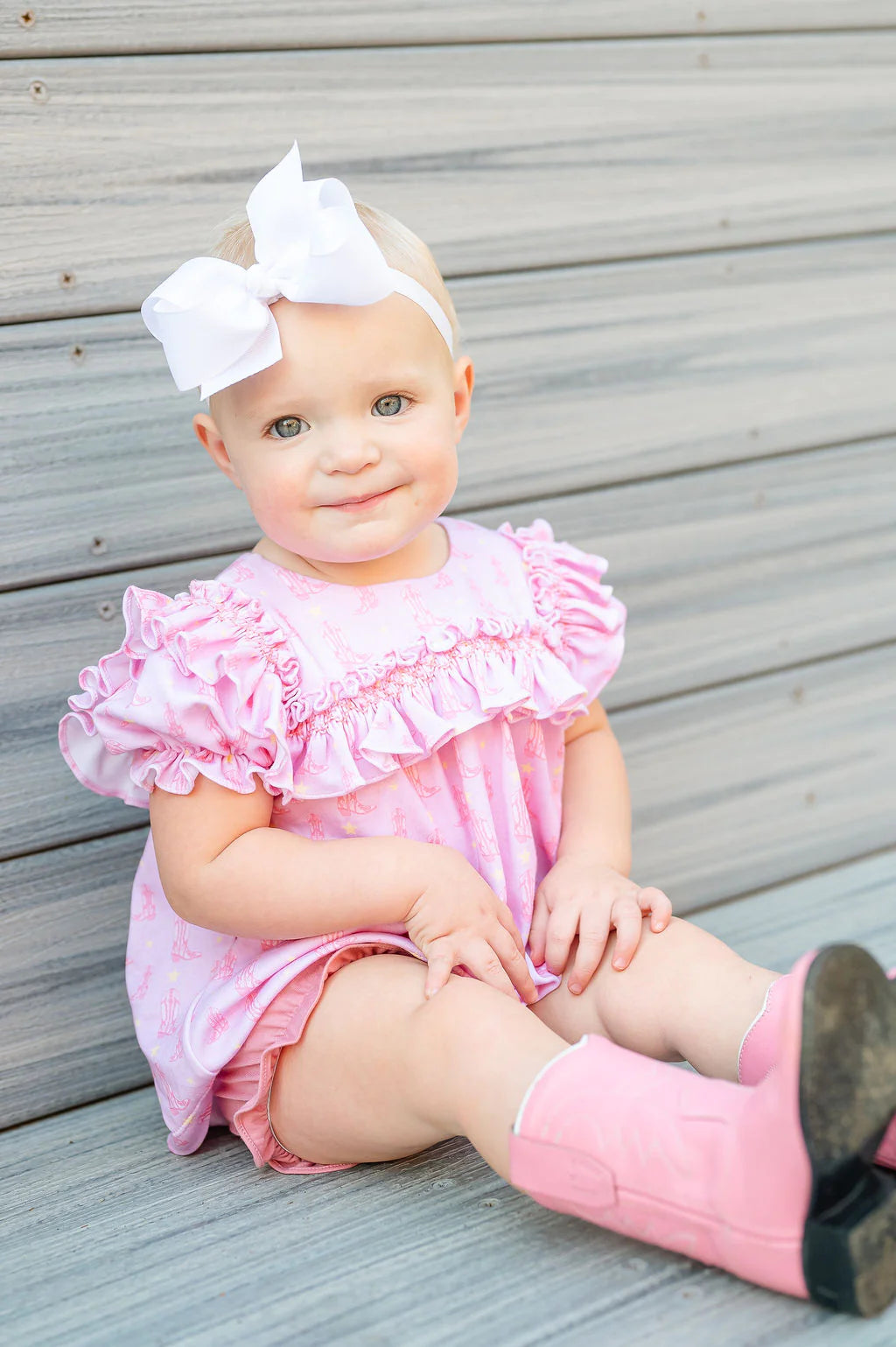 Western Cowgirl Boots Girls Bloomer Set