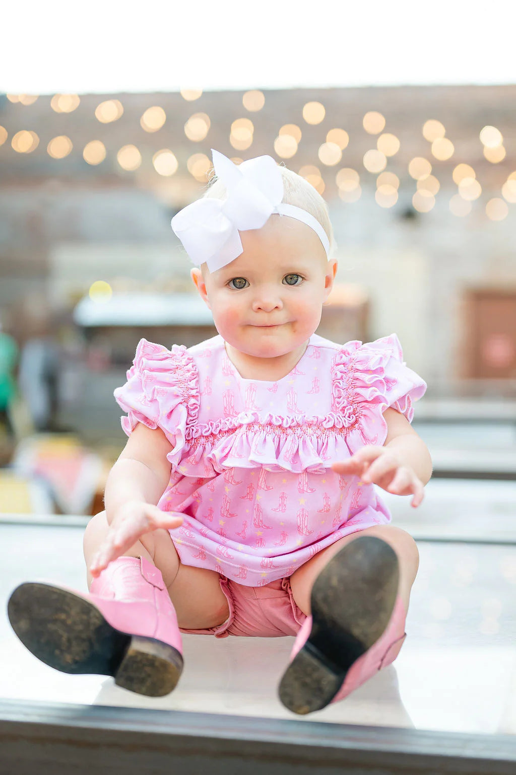 Western Cowgirl Boots Girls Bloomer Set