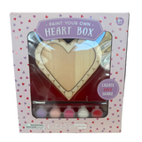 Paint Your Own Heart Box Girls Valentine Toy