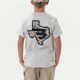 Burlebo Texas - Heather Ash Grey Boys Shirt