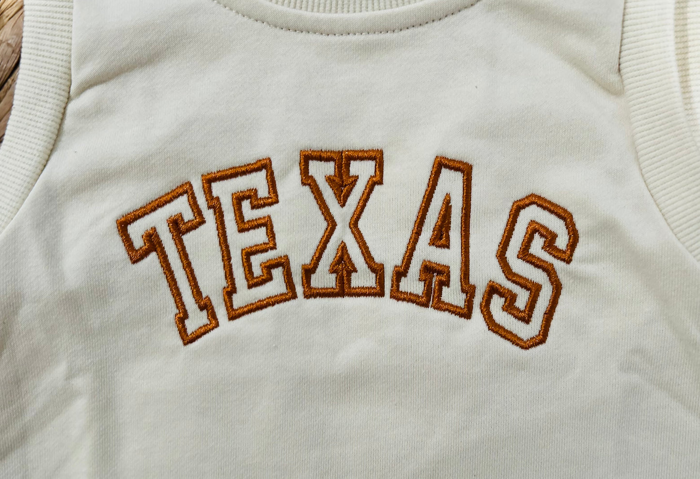 Texas Longhorn Cream Gameday Girls Dress