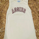 Texas Aggies Maroon Cream Gameday Girls Dress