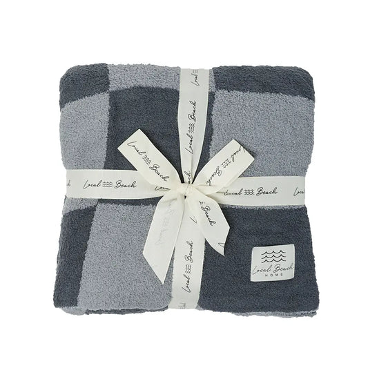 Barefoot Dreams Dupe Grey  Luxe Cozy Baby Blanket